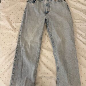 Abercrombie & Fitch Blue Ankle Cropped Jeans